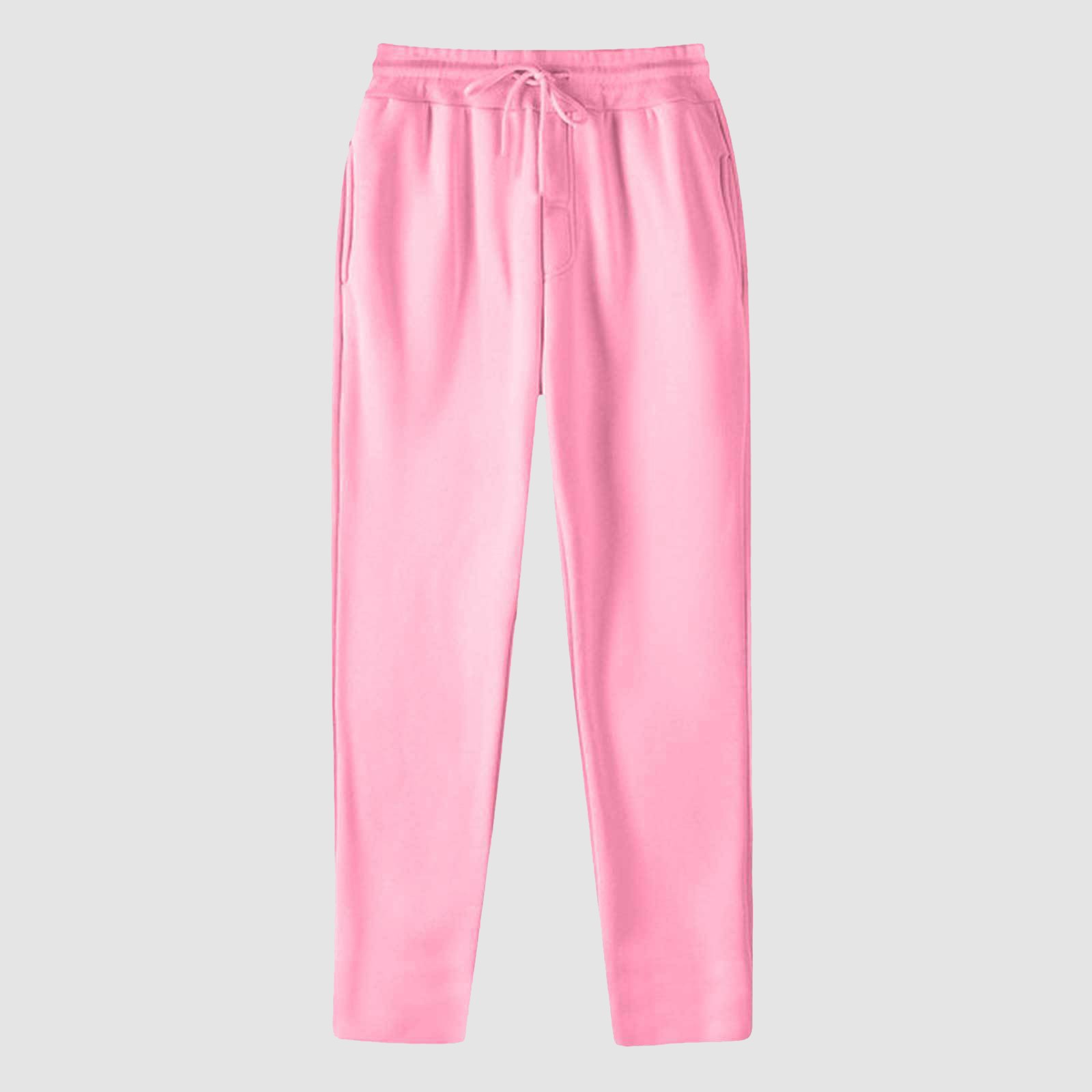 thumbnail image 2 of Pantalones deportivos anchos con forro polar para mujer: pantalones de yoga de cintura alta con bolsillos, cintura elástica fruncida para entrenamientos informales, 2 of 4